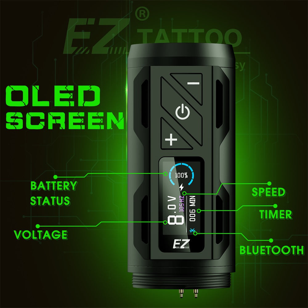 EZ P2S Pro Brushless Motor Directly Drive Wireless Tattoo Machine - EZ TATTOO SUPPLY